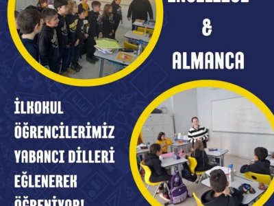 ÖZEL DENİZLİ GELİŞİM KOLEJİ'NDE İLKOKUL KADEMESİNDE ÇİFT DİL YABANCI DİL EĞİTİMİ VERİLMEKTEDİR!